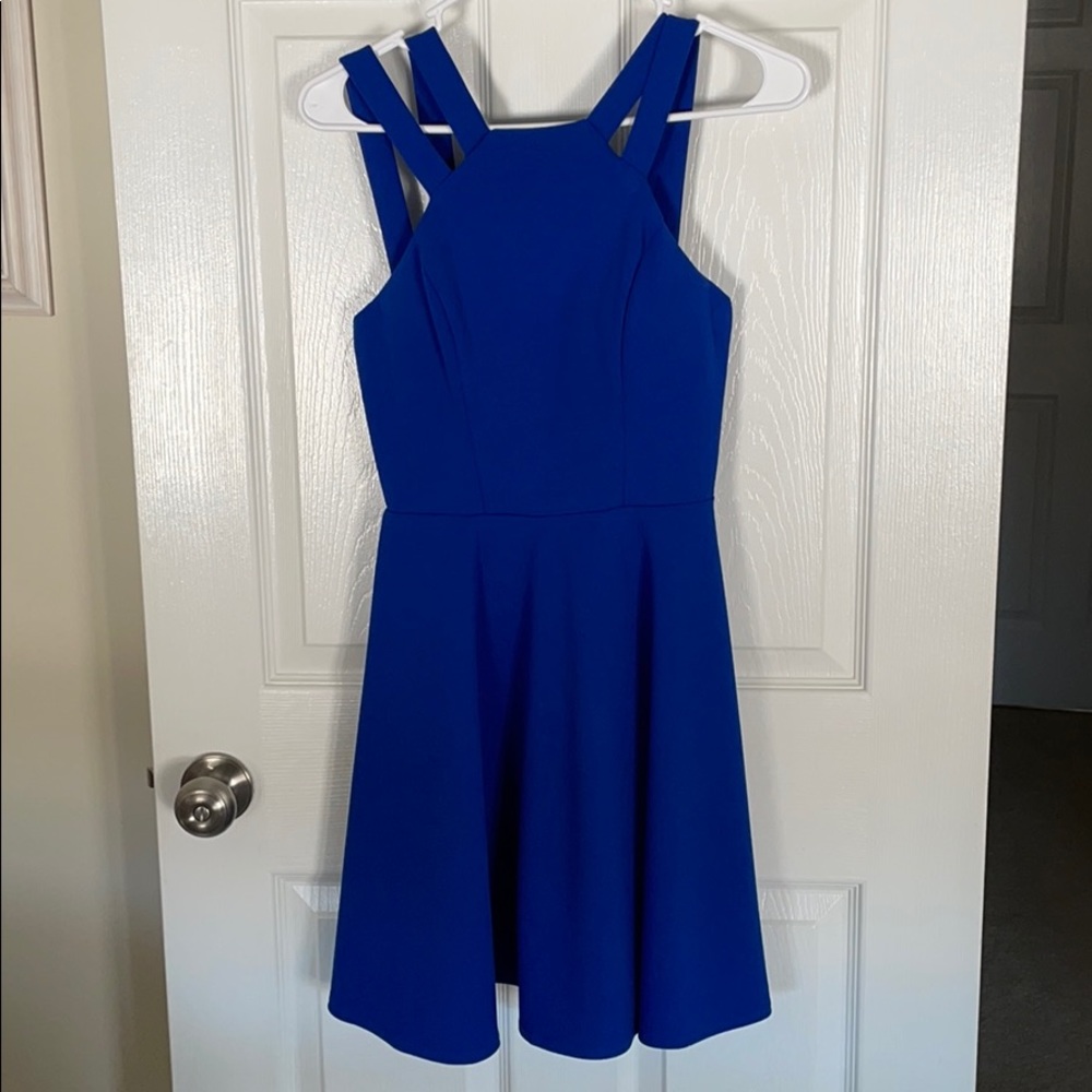 Royal Blue Skater Dress